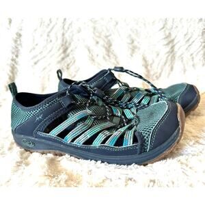 Chaco Outcross Junior Size 5 Teal/Blue/Green Water Shoes‎ Walking Hiking Sandals
